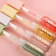 Big Brush Head Hydrating Lip Glow Oil Plumping Lip Tint, Hydrating Lip Gloss Tinted Lip Balm Transparent Lip Care, Long La...