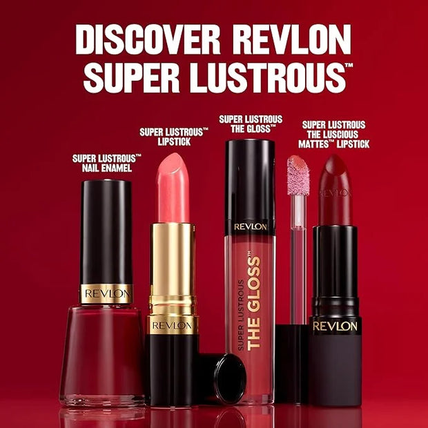 Revlon Super Lustrous Lip Gloss, Non-Sticky, Hydrating, High Shine Finish, 205 Snow Pink, 0.13 oz - Product Image