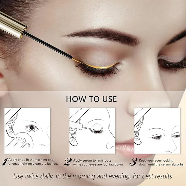 Eyelash Growth Serum – 15 Plant Extracts for Longer Lashes, Natural Beauty Enhancement,eye lash serum growth - Product Image
