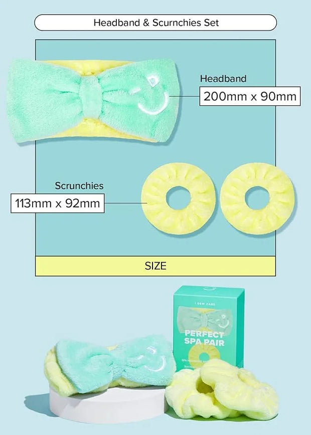 I DEW CARE Hydrogel Eye Patch - Starlit Kitten, 5 EA + Face Wash Headband & Scrunchie Set - Perfect Spa Pair, 1 Count Bund...