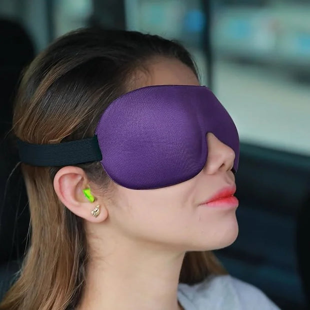 Sleep Mask Invisible Alar Deep Orbit 3D Eye Mask Ultra Lightweight & Comfortable Sleeping Mask for Travel, Nap, Shift Work...