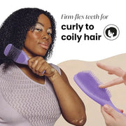 Tangle Teezer Ultimate Detangler Curly Hair Brush, Dry & Wet Hairbrush, Reduces Frizz & Breakage, for 3C to 4C Curly Hair ...