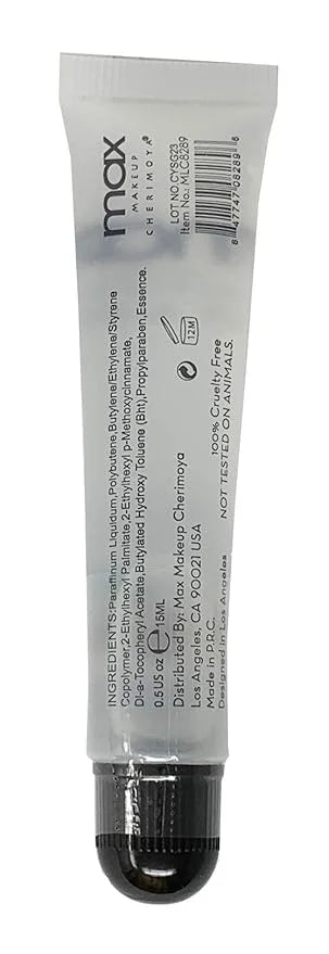 Cherimoya (3Pack) MAX Makeup Lip Polish Coconut Oil Clear Gloss - Product Image