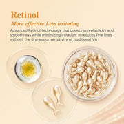 HKH Vitamin C & Retinol Serum for Face - Vit C Oil Capsule with Niacinamide, Anti Again Vit A Night Serum Capsule for Wome...