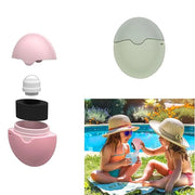 Sunscreen Applicator - Single Green - BPA-Free Refillable Roll on Sponge Sunscreen, Suncream & Lotion Applicator For Kids,...