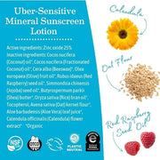 Earth Mama Uber-Sensitive Mineral Sunscreen Lotion SPF 40 | Reef Safe, Non-Nano Zinc, Contains Organic Colloidal Oatmeal |...