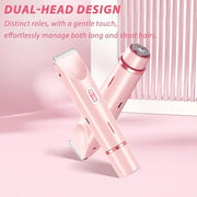 Glow Aura Womens Shaver 2 in 1,2025 New Razor & Shaver with Dual Ceramic Head,Bikini Trimmer for Women,IPX67 Waterproof We...