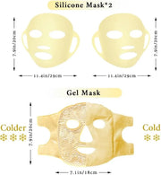 Ice Face Mask and Eye Ice Roller 5Pack Beauty Skin Care Tools Set, Eye Mask for Dry Eyes Face Depuffer Wrinkles and Liftin...
