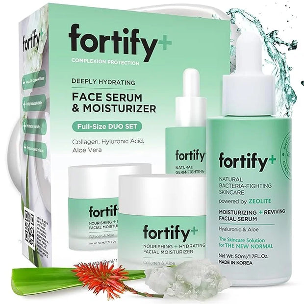 9-in-1 Ultimate Hydration Facial Set - Nourishing Moisturizer & Serum Duo, Dermatologist Tested - Hydrates & Protects Skin...