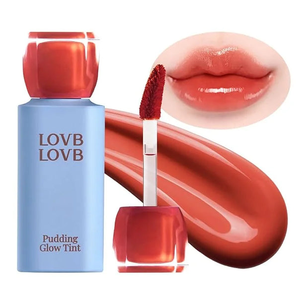Pudding Glow Korean Lip Tint | Natural Lip Stain | Gloss to Stain | Long-Lasting & Non-Sticky | Lightweight Lip Tint 0.14 ...