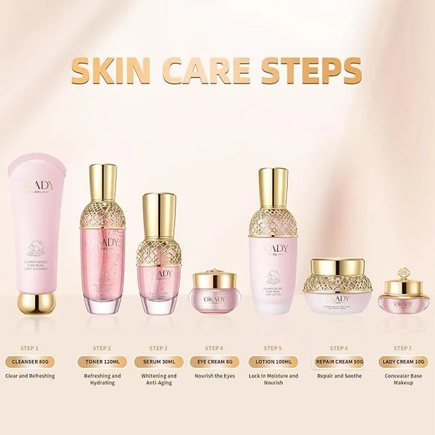7-In-1 Anti-Aging Skin Care Set For Women Skincare Set Gift Set Birthday Gift Mother's Day Gift Valentine's Day Gift - Pro...