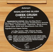 Antonym Cosmetics Baked Blush for Cheeks Face Powder Makeup Wrinkle Defying Minimize Fine Lines Pores Mattifying Highlight...