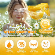18 Packs Steam Eye Mask for Dry Eyes 40Mins Self Heating Masks Cornea Care Disposable Warm Eye Compress Sleep Mask for Red...