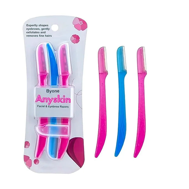 BYONE Razor, Face Razors for Women, Facial Hair Removal, Dermaplaning Tool, Exfoliator & Shaver for Smooth Skin, Microblad...