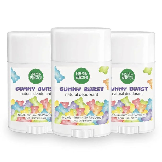 Fresh Monster Natural Deodorant for Kids and Teens I Aluminum-Free, Paraben-Free and Hypoallergenic I Dermatologist Tested...
