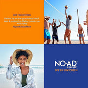 NO-AD SPF 85 Sunscreen Lotion | Broad Spectrum UVA/UVB Protection | Water Resistant | Octinoxate & Oxybenzone Free with mo...