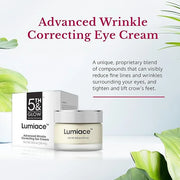 5th & Glow Lumiace Eye Wrinkle Cream for Women, Eye Firming Cream for Sagging Skin and Crows Feet, Under Eye Cream for Puf...