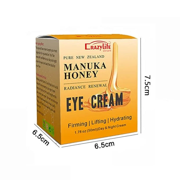 Manuka Honey Eye Cream Anti-aging Eye Cream Anti-wrinkle Under Eye Cream Fades Fine Lines Lifting and Firming Improve Dark...