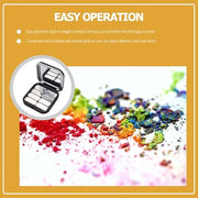 2pcs Empty Magnetic Eyeshadow Palette, Small Makeup Palette