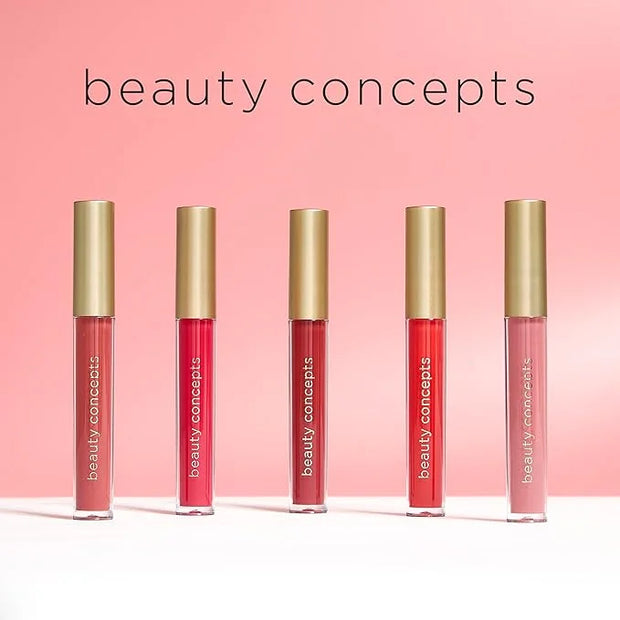 Beauty Concepts Lip Gloss Collection – Shimmering, Glossy Lip Makeup Set for a Radiant Finish, Red - Product Image