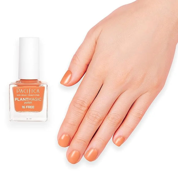 Pacifica Natural Nail Polish – Plant Magic Orange Nail Polis - Plant Based, Non-Toxic & Clinically Tested - Lasting Colors...