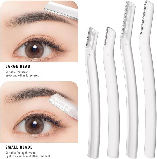 Dermaplaning Tool Set – Facial Razor for Women & Men with Eyebrow Trimmer – Exfoliating Facial Shaver for Peach Fuzz Remov...
