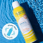 Seaweed Bath Co. Sheer Mineral Sensitive SPF 50 Broad Spectrum Sunscreen Spray, 6 Ounce, Fragrance Free, Sustainably Harve...