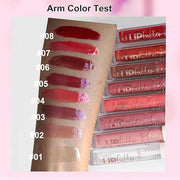 ﻿Rose Tan lip plumper gloss Tinted Glitter Lipgloss Lip Oil Teens Moisturizing Lipstick Lip Balm High Shine And Vegan Plum...