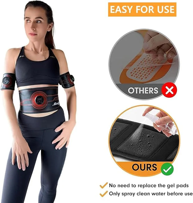 Fitness Workout Toner Abs Training Gear EMS Muscle 23''-60'' - Product Image