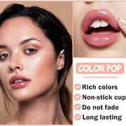 CAHIUYOA Light Lipgloss 6PCS Lip Gloss Set,Nude Pink Lip Gloss Kit Shine Glossy and Moisturizing,Lip Plumping Lip Gloss Pa...
