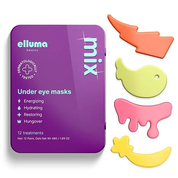 Under Eye Patches 12 Pairs of Themed Hydrogel Eye Gel Pads - For Puffy Eyes and Dark Circles, Under Eye Bags, Wrinkles - M...