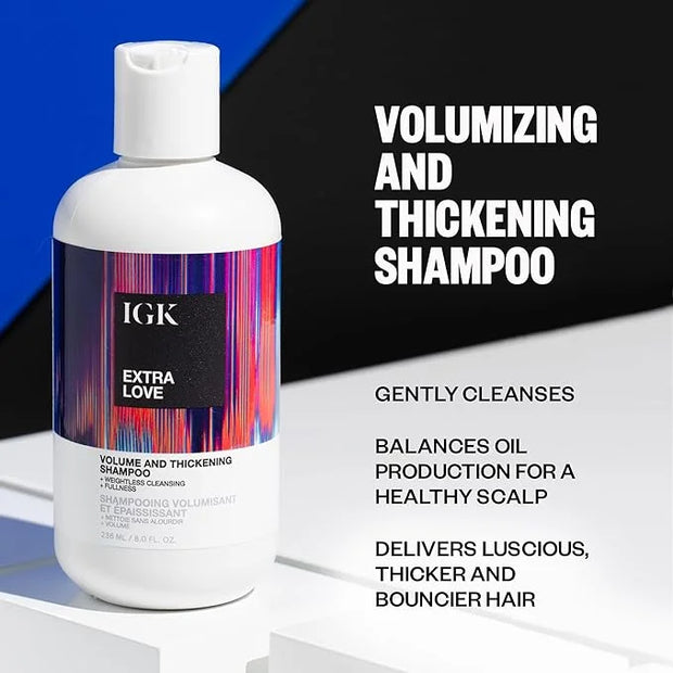 IGK Extra Love Volume and Thickening Shampoo 236 ml / 8 oz - Product Image