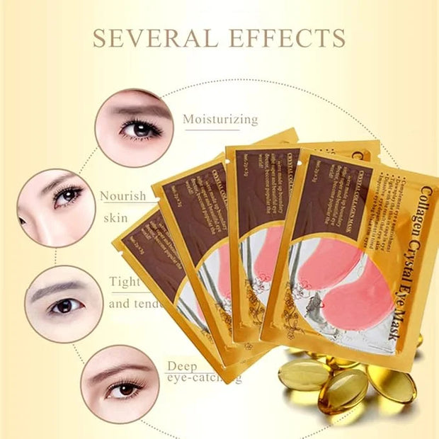 Under Eye Patches, 30PCS Pink Eye Mask, Eye Gel Pads With Collagen Treatment for Reducing Dark Circles, Lighten Wrinkles A...