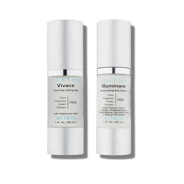 Aesthe Vivace Eye Lifting Gel - Revitalize & Firm + Aesthe Illuminare Illuminating Eye Cream Bundle - Product Image