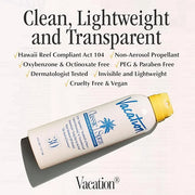 Vacation Classic Spray Sunscreen SPF 30 3-Pack, Broad Spectrum Sunscreen Spray, Vegan Sunblock Spray, Body Lotion with SPF...
