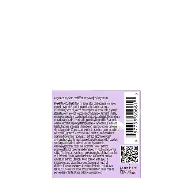 Pacifica Future Youth Time Shift Eye Serum – Peptide Eye Serum for Fine Lines & Dark Circles, Lifting & Firming Under Eye ...