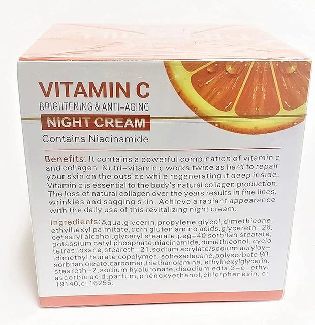 Dr Rashel Vitamin C Face Night Cream With Niacinamide and Collagen | Moisturizer | Anti-Aging | Lift & Firming Skin size 1...