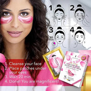 SWISSÖKOLAB Under Eye Patches For Puffy Eyes 24k Gold Eye Mask Dark Circles And Puffiness Collagen Eye Gel Pads Moisturizi...