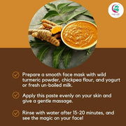 Kasturi Turmeric Powder for Skin Care Preparing