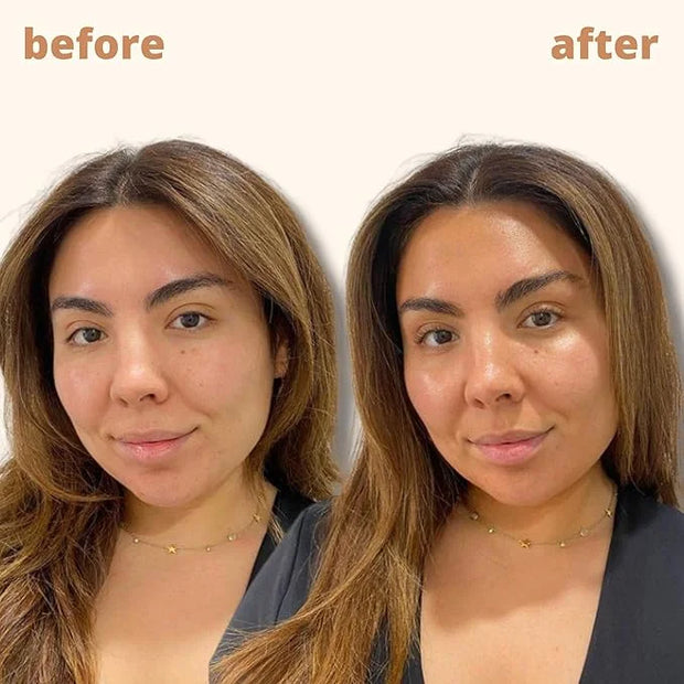 Skinny Tan Notox Face Tanning Drops - Hydrating Serum for Face with Vegan Collagen, Guarana, Aloe Vera - Reduces Appearanc...