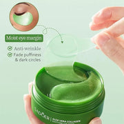 Aloe Vera Eye Masks - 60 PCS Under Eye Patches for Puffy Eyes and Dark Circles Treatments - Hydrating Eye Mask Skincare, E...