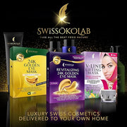 SWISSÖKOLAB Under Eye Patches For Puffy Eyes 24k Gold Eye Mask Dark Circles And Puffiness Collagen Eye Gel Pads Moisturizi...