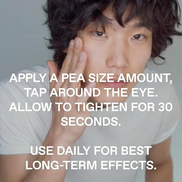 Under Eye Gel for Men, Caffeine Eye Cream, Peptides, RejuveNAD, Instant Tightening, Brightening, Depuffing for Under Eye B...