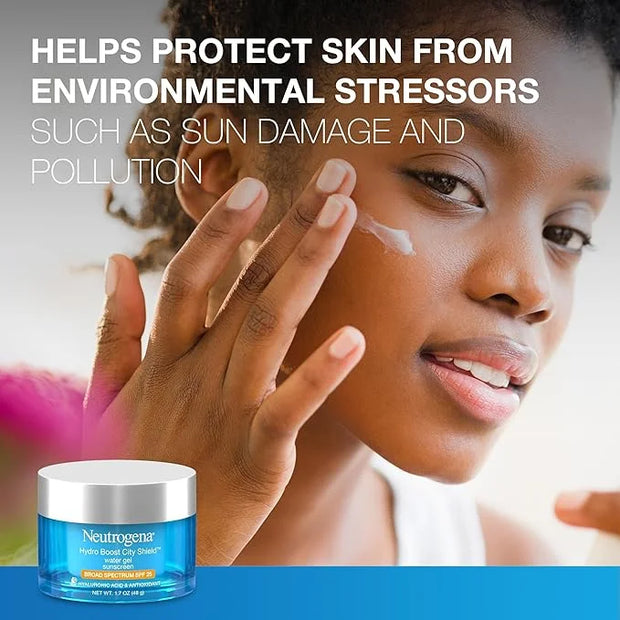 Neutrogena Hydro Boost Face Moisturizer with SPF 25, Hydrating Facial Sunscreen, Oil-Free and Non-Comedogenic Water Gel Fa...