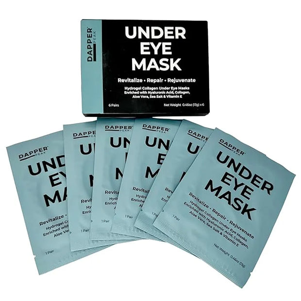 Under Eye Patches - 6 pairs| Hydrating Hydrogel Under Eye Mask/ Collagen Eye Patches, Hydrolyzed Marine Collagen, Vitamin ...