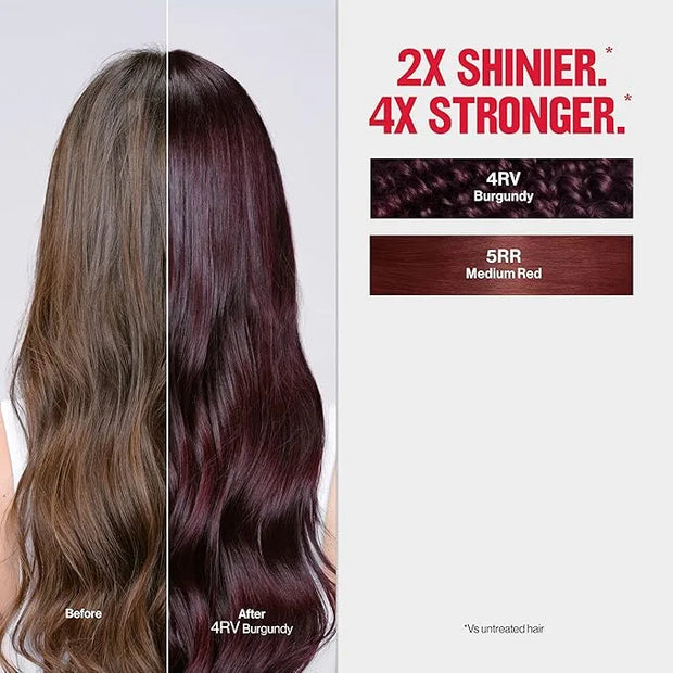 Revlon ColorSilk Tone + Gloss + Care Demi Permanent Hair Color, Dye Kit with Leave-In Scalp and Haircare Serum, 2x Shinier...