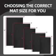 High Density Home Gym Treadmill Exercise Bike Equipment Mat 1/4" Thick, - Product Image