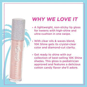 Petite 'N Pretty 10K Shine Lip Gloss for Girls (Glow Down) - Makeup for Kids, Tweens, Teens - High Shine, Soft, Hydrating,...