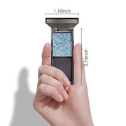 Blue Black Two Color Matte Shimmer Glitter Eyeshadow,Bright High Pigment Eye Shadow Powder,Professional Long-Lasting Water...