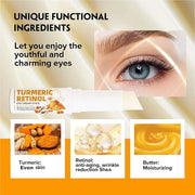 2 PCS Turmeric Retinol Eye Stick,Eye Balm Stick Hydrating for Dark Circle,Wrinkles,Visible Results in 3-4 Weeks,Anti Aging...